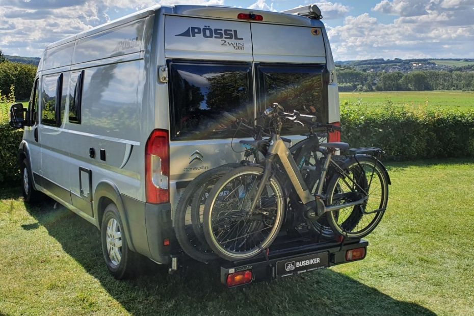 Camper mit Fahrradträger Busbiker als Fahrradträger zum Fahrradtransport