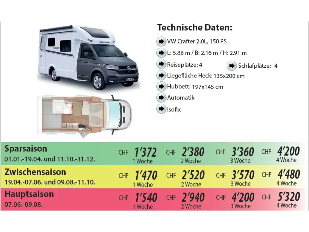 topcamp wohnmobil mieten aus der Mietfahrzeugflotte mit Angaben zur Fahrzeugausstattung und Preisangaben - Weinsberg X-Cursion 500 MQ Pepper